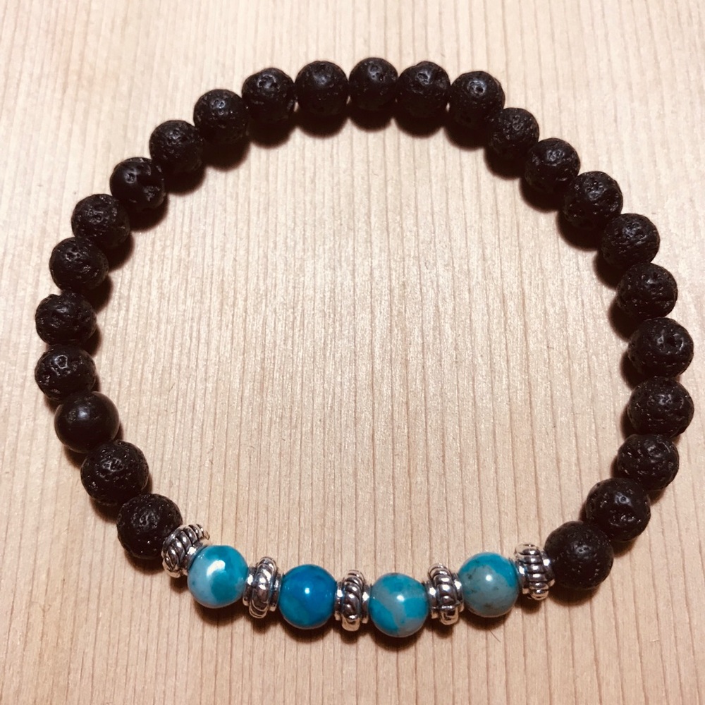 Lava Stone Essential Oil Diffuser Bracelet